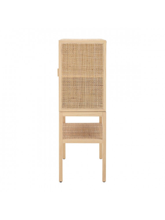 Armoire en pin et rotin naturel Sanna, Bloomingville