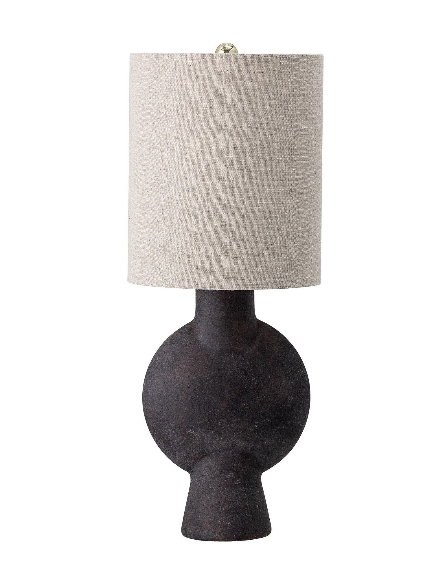 Bloomingville - Lampe à poser marron en céramique, Hansen