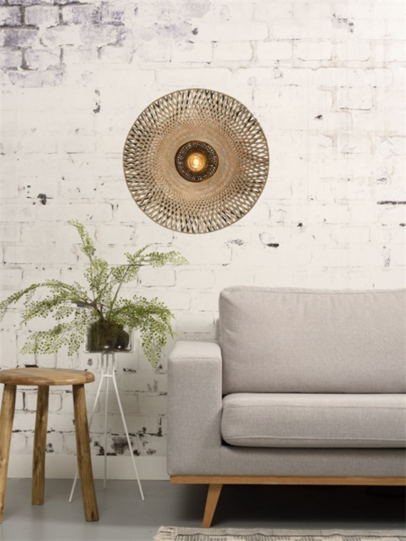 Applique murale plate en bambou, Kalimantan