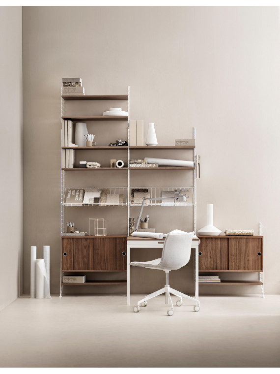 Étagère en métal et en bois, Pocket