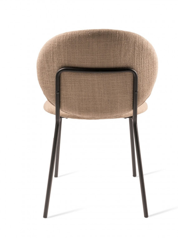 Chaise en métal noir et tissu simply Pols Potten