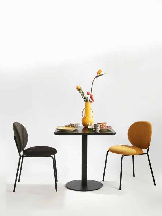 Chaise Simply Pols Potten en tissu ocre
