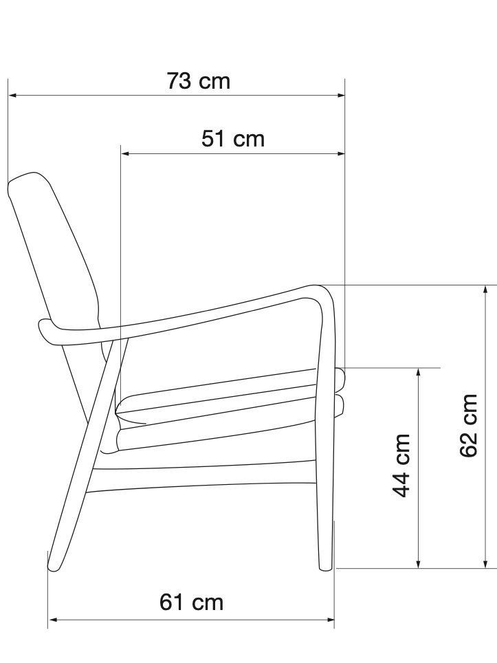 Pols Potten Peggy armchair Scandinavian ash wood
