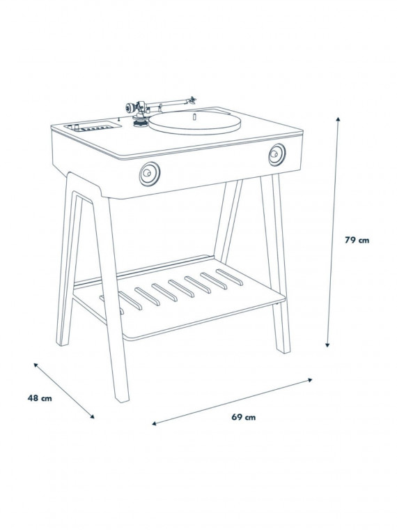 La Boite Concept Lx Platine vinyle chêne clair
