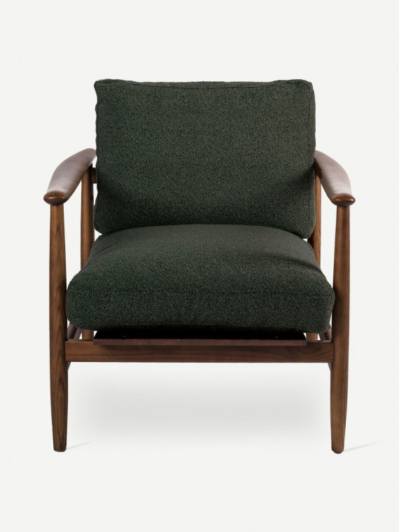 Fauteuil en frêne foncé Todd Pols potten