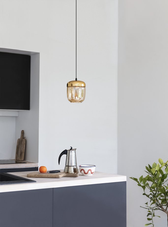 UMAGE - Suspension en verre et en métal, Acorn - MBS Design
