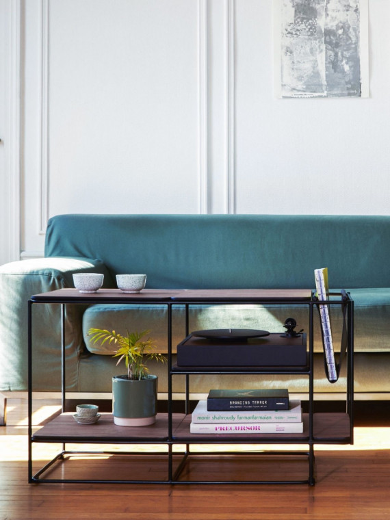 Meuble Market Set acoustique modulaire LINES en noyer