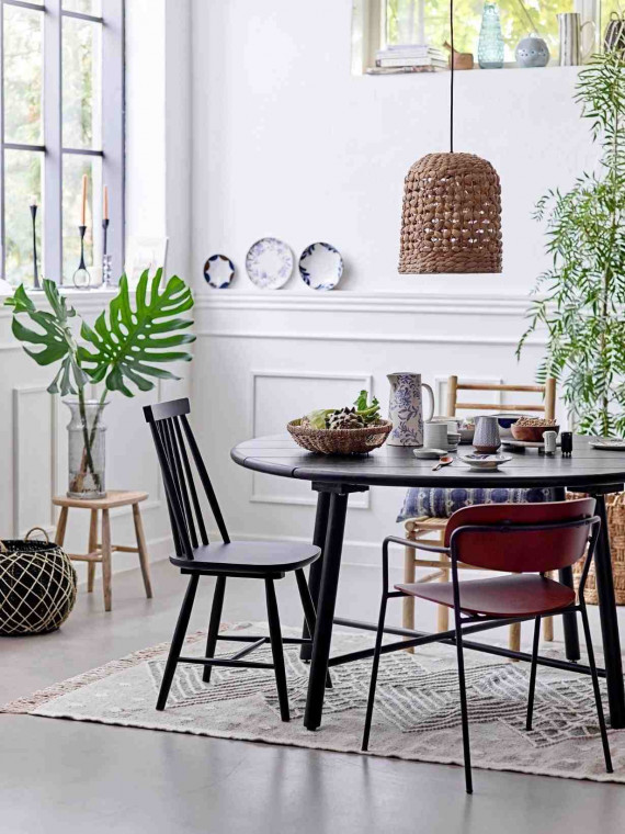 Chaise de salle à manger en bois d'hévéa Gilli de Bloomingville