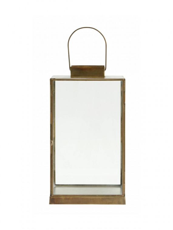 Lanterne avec couvercle plat, Antique Nordal fer doré or