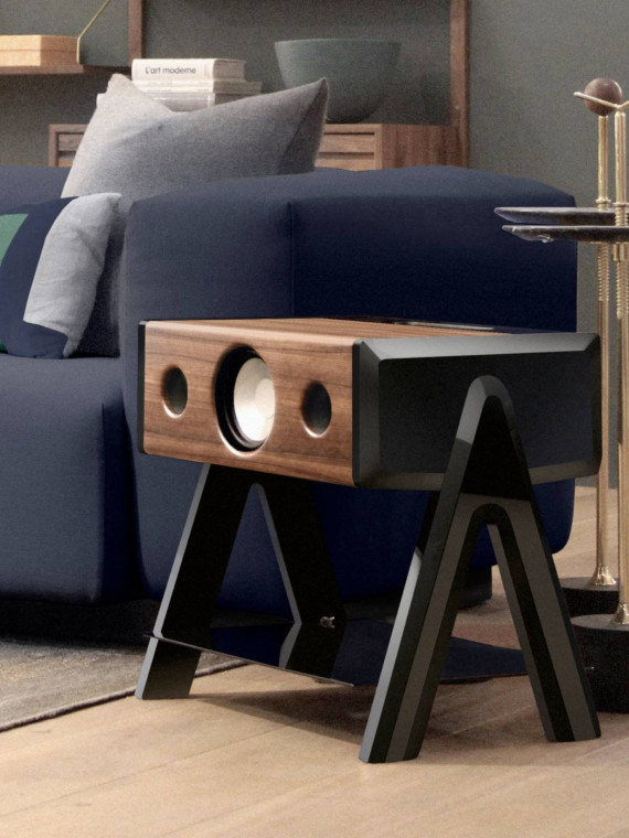 Enceinte haute fidélité sans fil, Cube Woody La Boite Concept