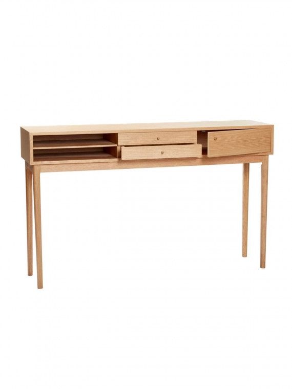 Console Olav en chêne clair massif Hübsch