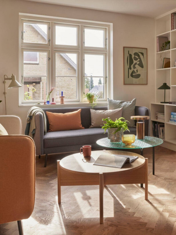 Shape sofa black/grey, Hübsch