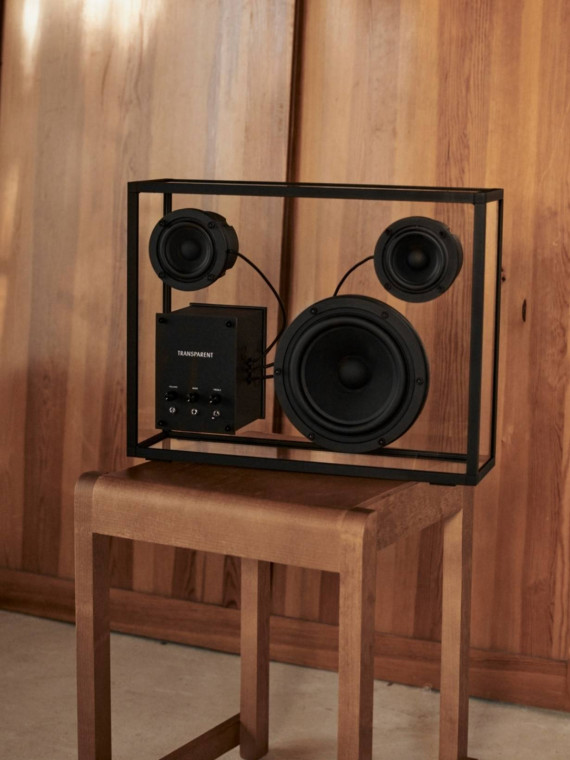 Enceinte Bluetooth en verre trempé, Transparent Speaker