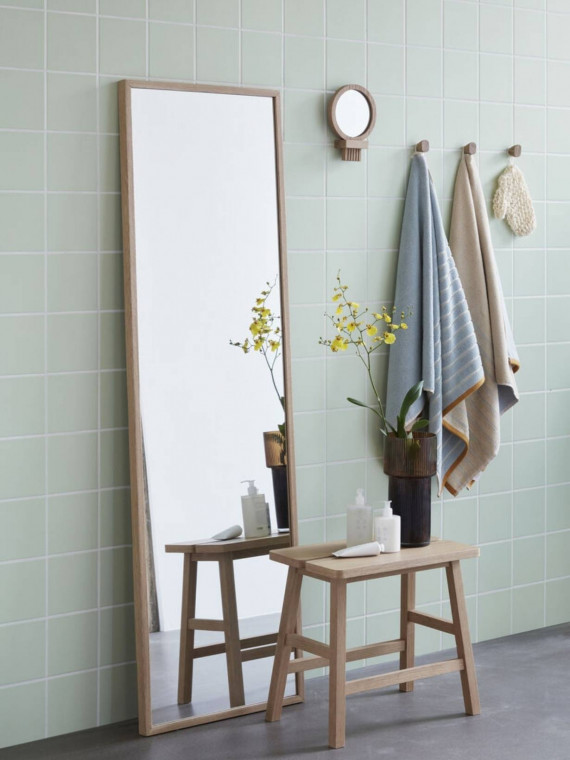 Miroir de sol en bois de chêne, Glimpse Hübsch