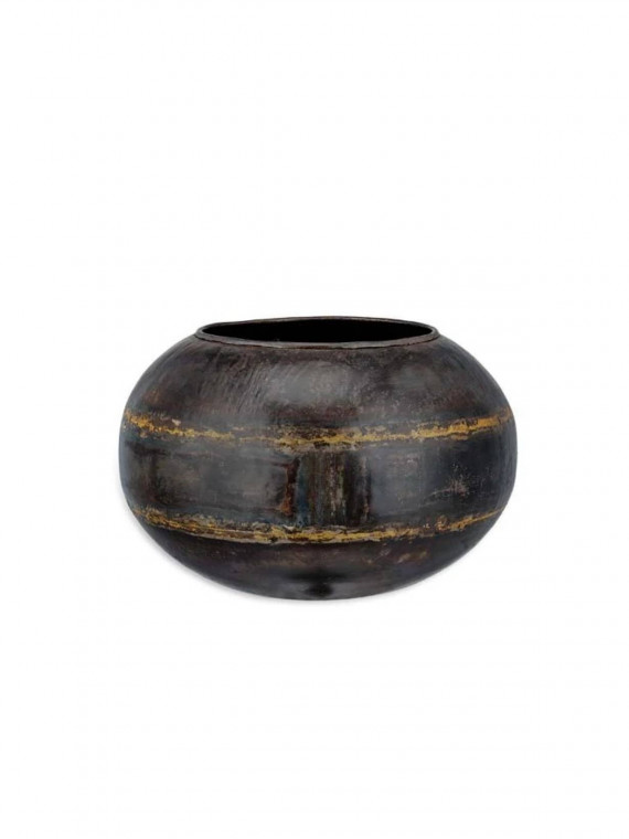 Jardinière globe en fer recyclé, Endo Nkuku