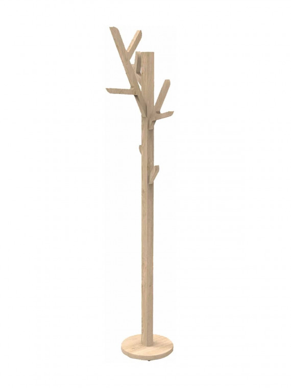 Porte manteaux sur pied en chêne naturel, Ambroise Hartô