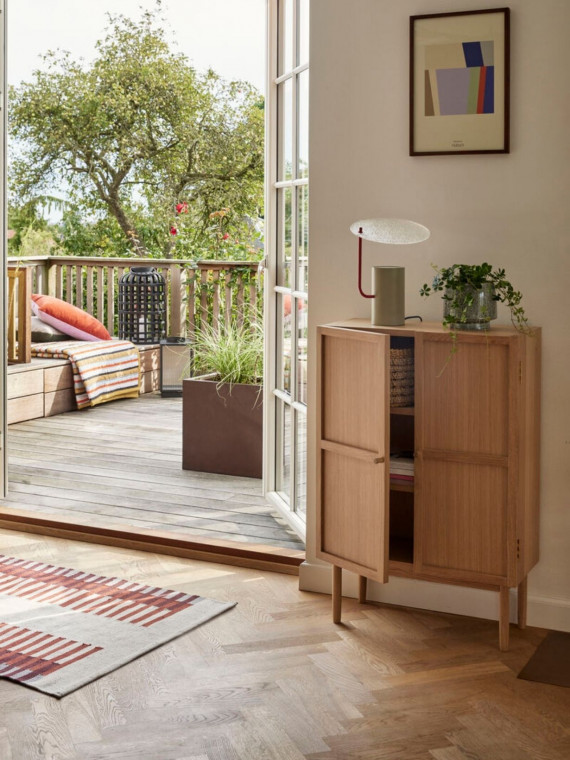 Armoire Candour 2 portes en chêne Hübsch