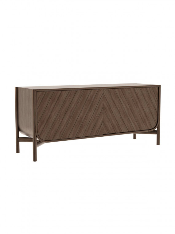 Buffet bas en noyer naturel 155 cm, Marius Hartô