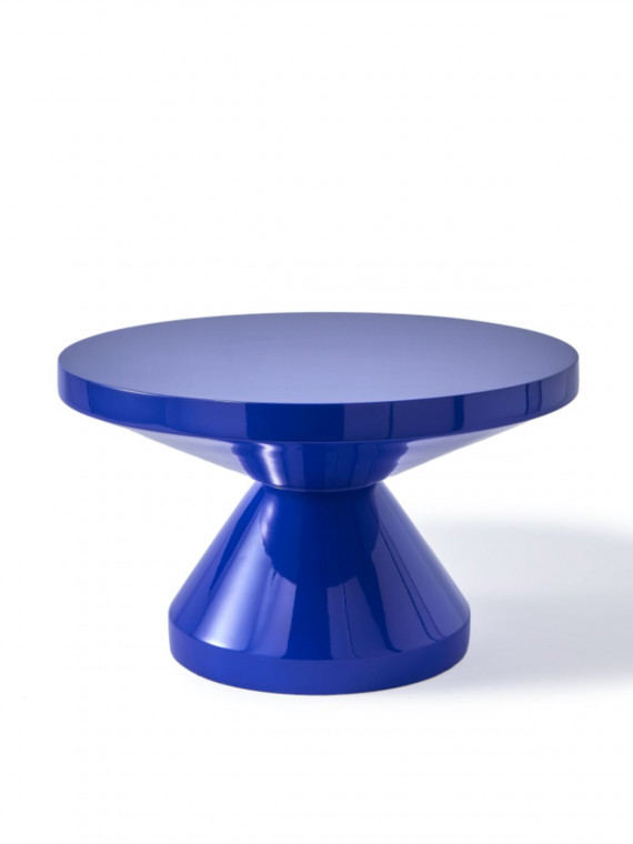 Table basse laquée bleu foncé, Zig Zag Pols Potten