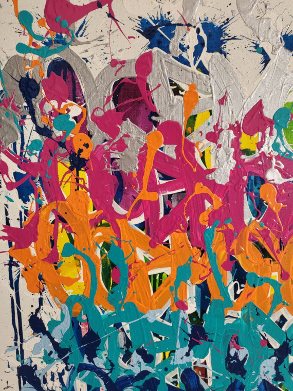 Acrylique sur toile H131 x L97 cm, 2017 - Cosmos