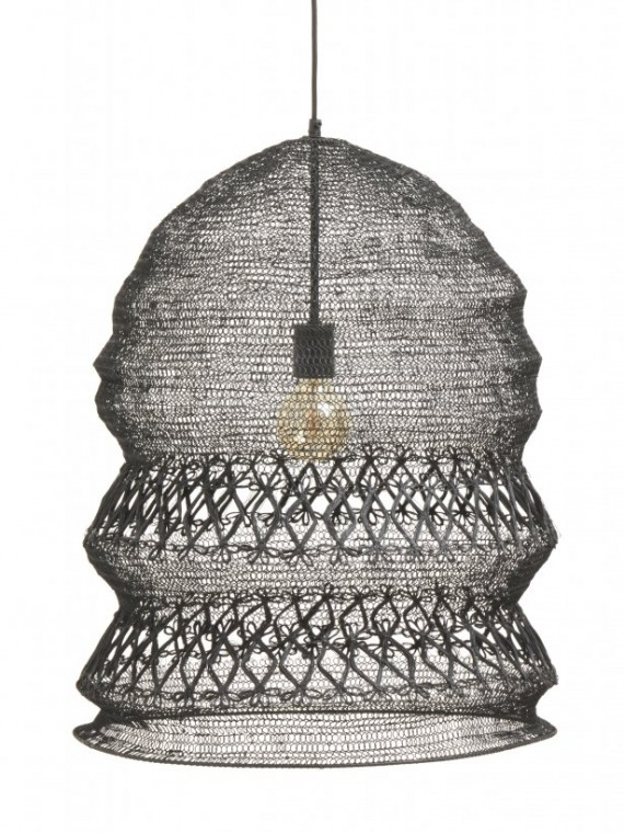 Lampe suspendue en fil de fer noir, Filo