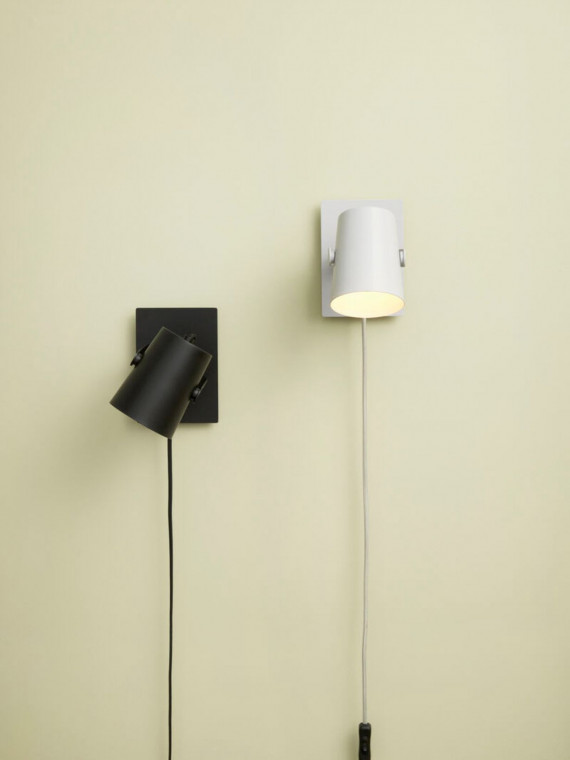 Hubsch Lampe murale noire Ardent